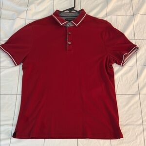 Banana Republic Red Polo Shirt Classic Knit Design
